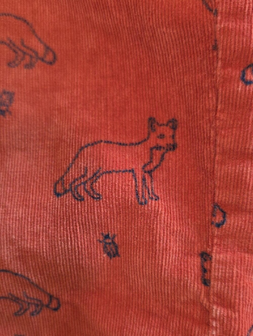 Orange Fox Print Pull-On Lined Pants - Picture 9 of 9